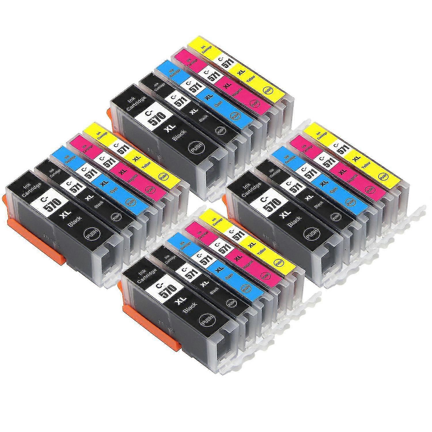 Canon PGI-570 & CLI-571 Compatible/non-OEM from Go Inks (20 Inks) を置き換える 5 インクカートリッジ 4 セット - Ri