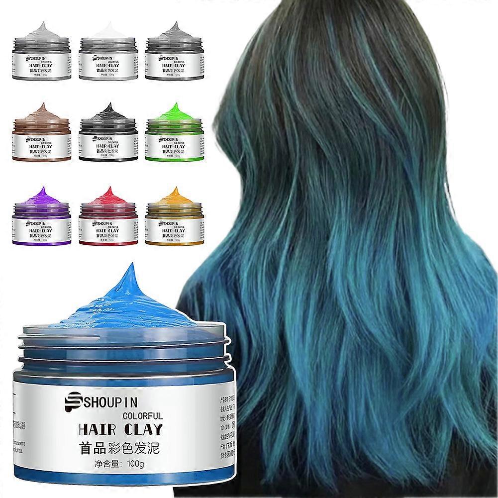 Temporary Hair Color Hair Wax Extra Strong-Hold Pro Hair Styling Clay for Daily Use