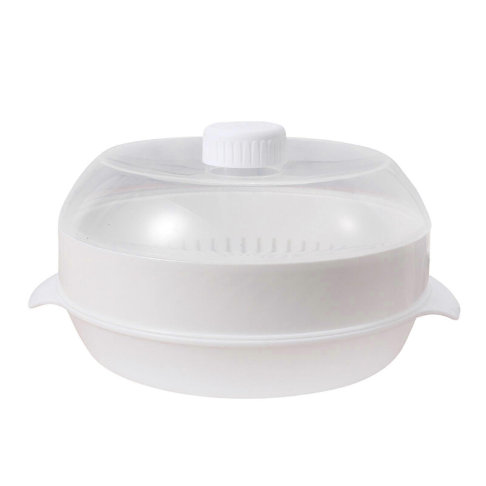 Microwave Steamer With Transparent Lid Multi-purpose Use For Healthy Cooking