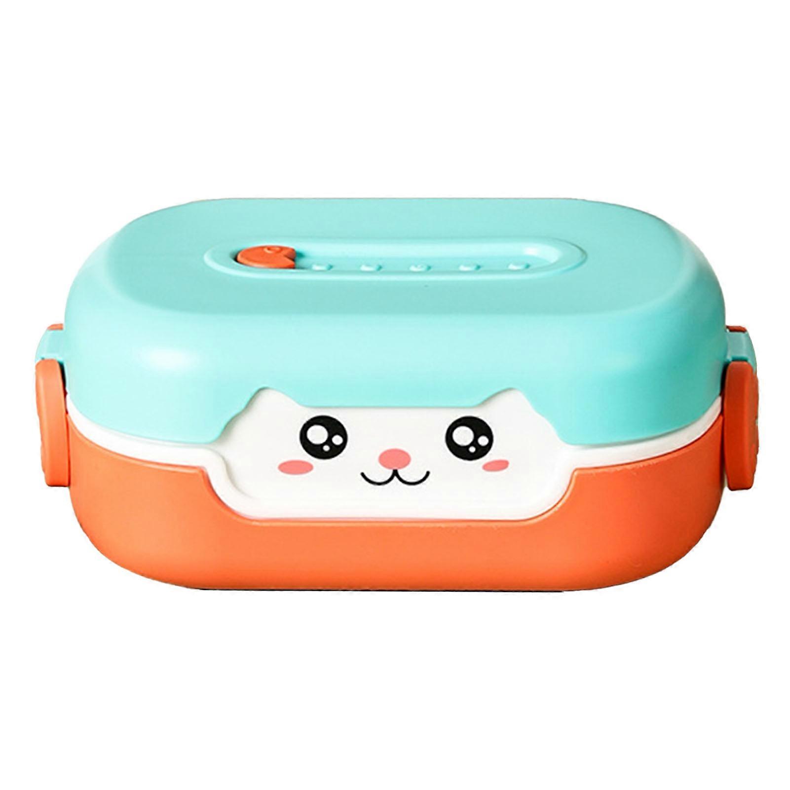 Children's Cartoon Container 700ml Double Insulation Microwaveable Toddler Lunch Box for Picnic