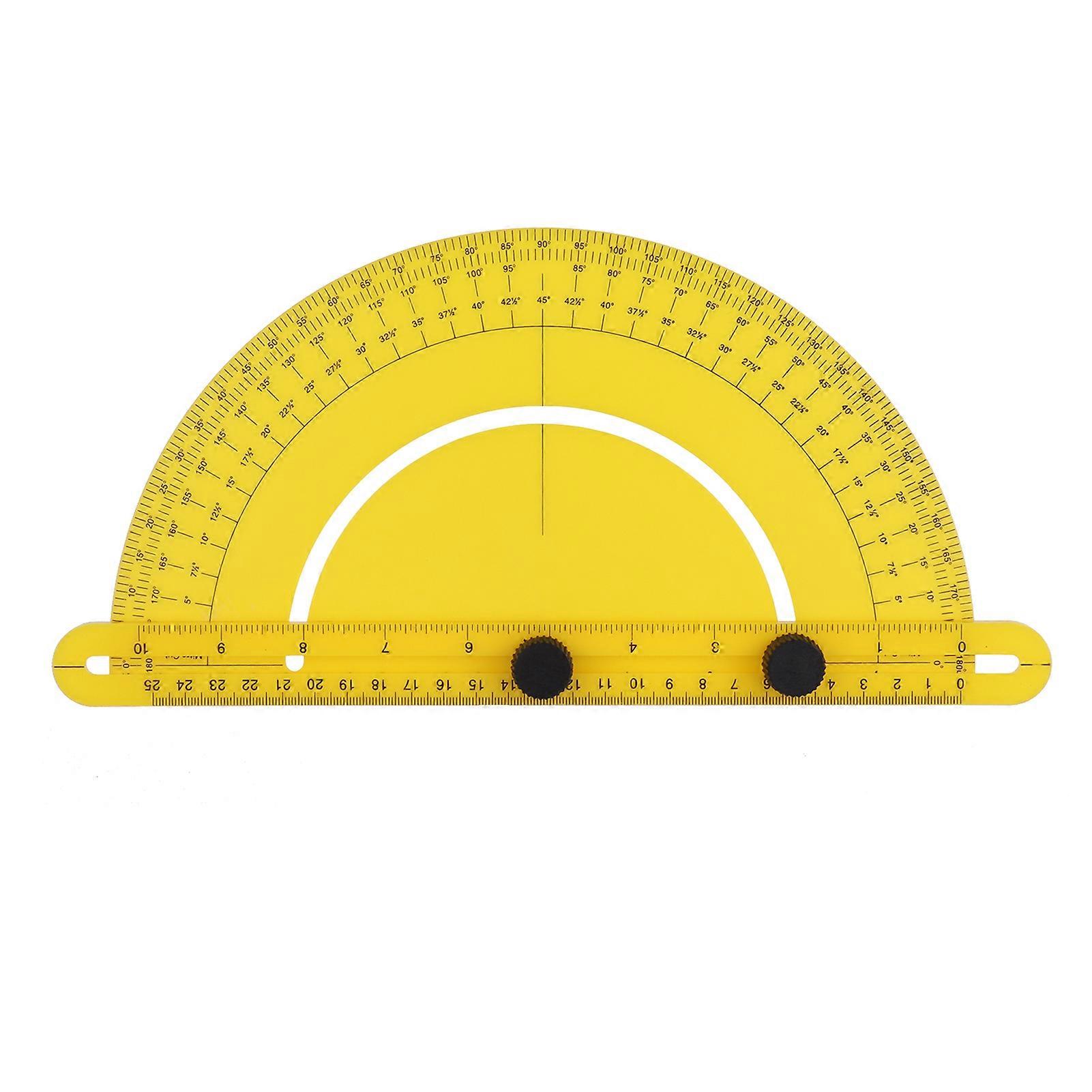 Semicircular Universal Angle Ruler Woodworking Multifunctional Plastic Angle Ruler