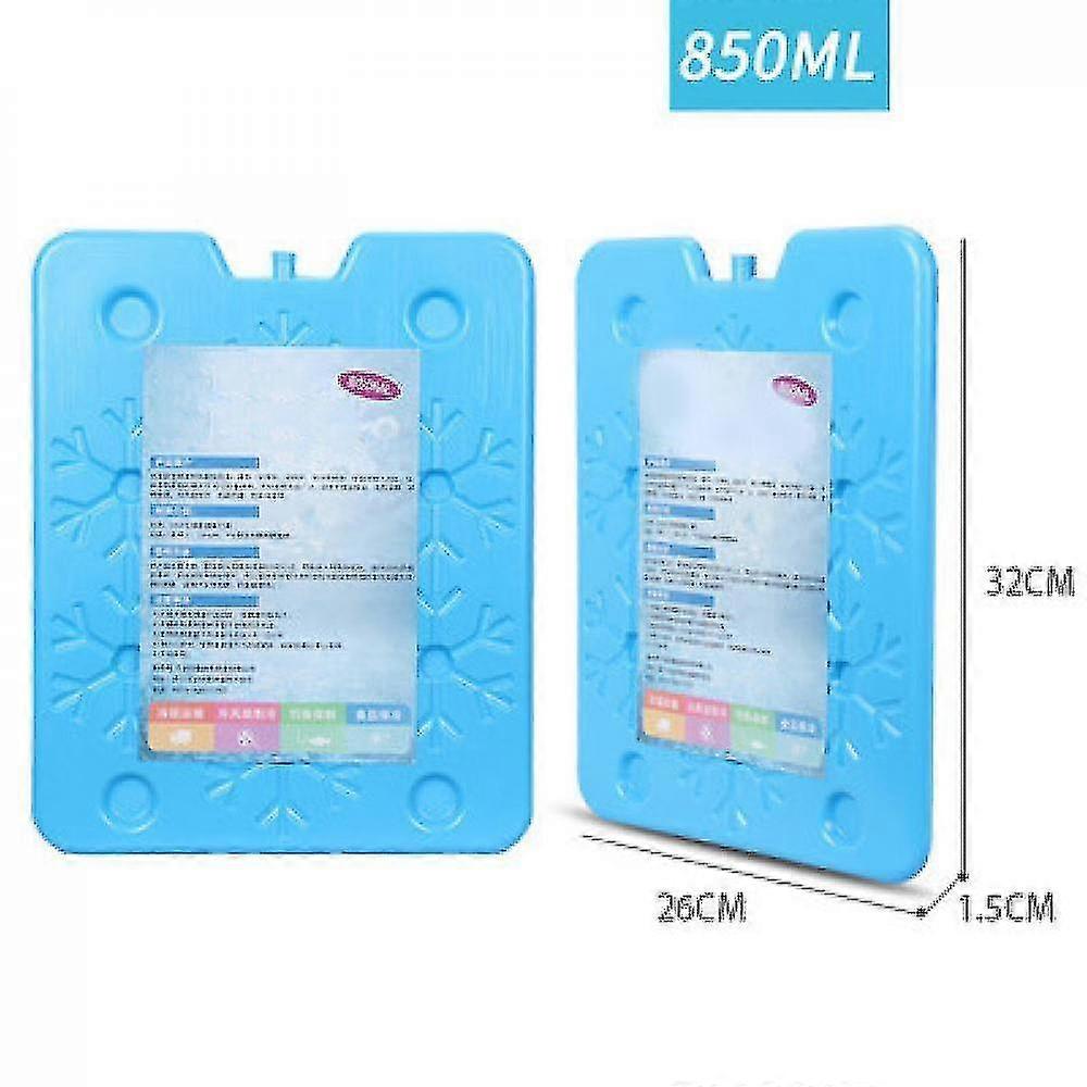 2pcs ice packs for coolers,reusable long lasting(850ml)
