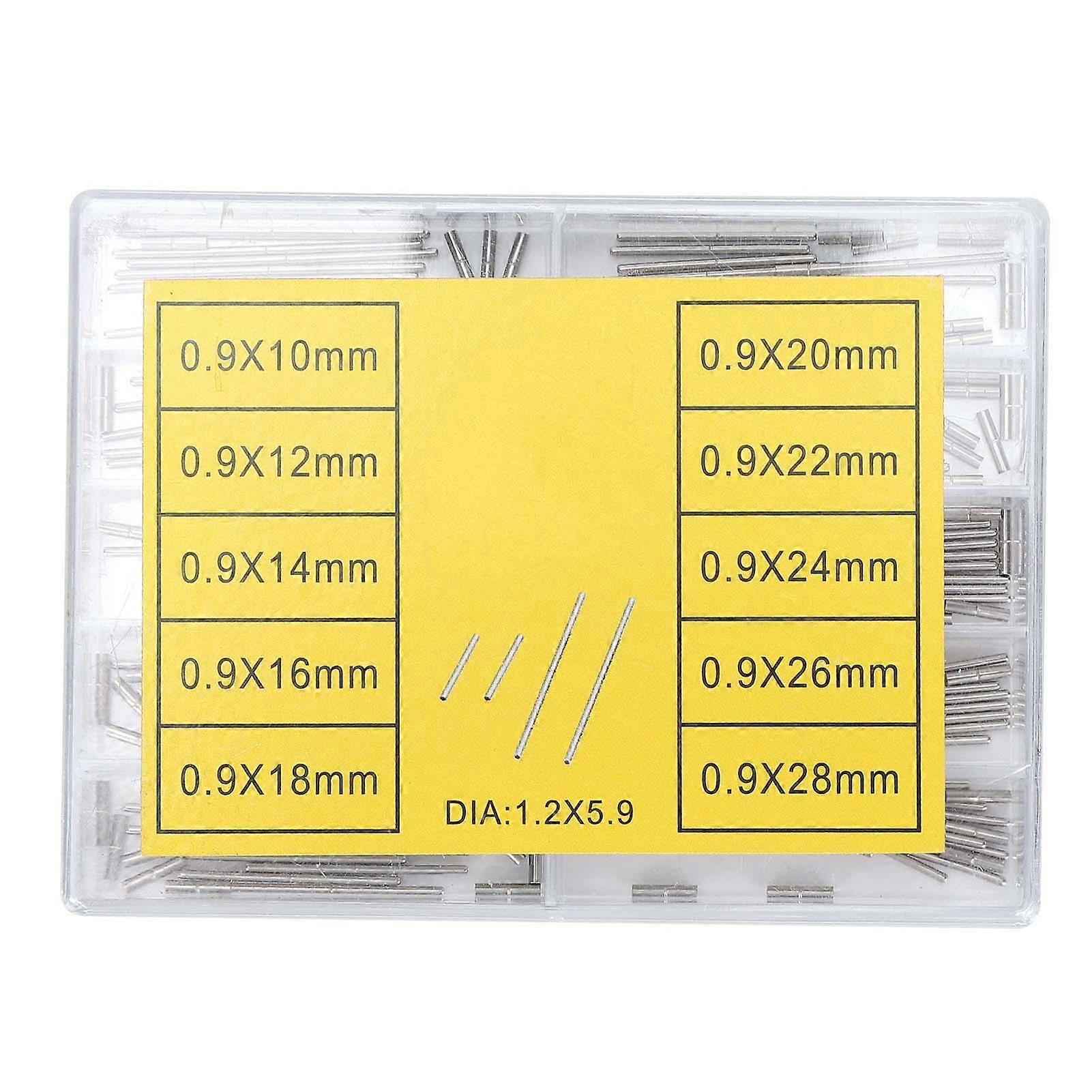 100 قطع ووتش أنبوب بار سبائك حزام حزام المشبك ربط دبوس ربط رمح 0.9mm 10?28mm