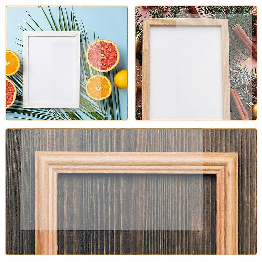 10 pcs Clear Plastic Sheet DIY Crafts Plastic Sheet Picture Frame Plastic Sheet