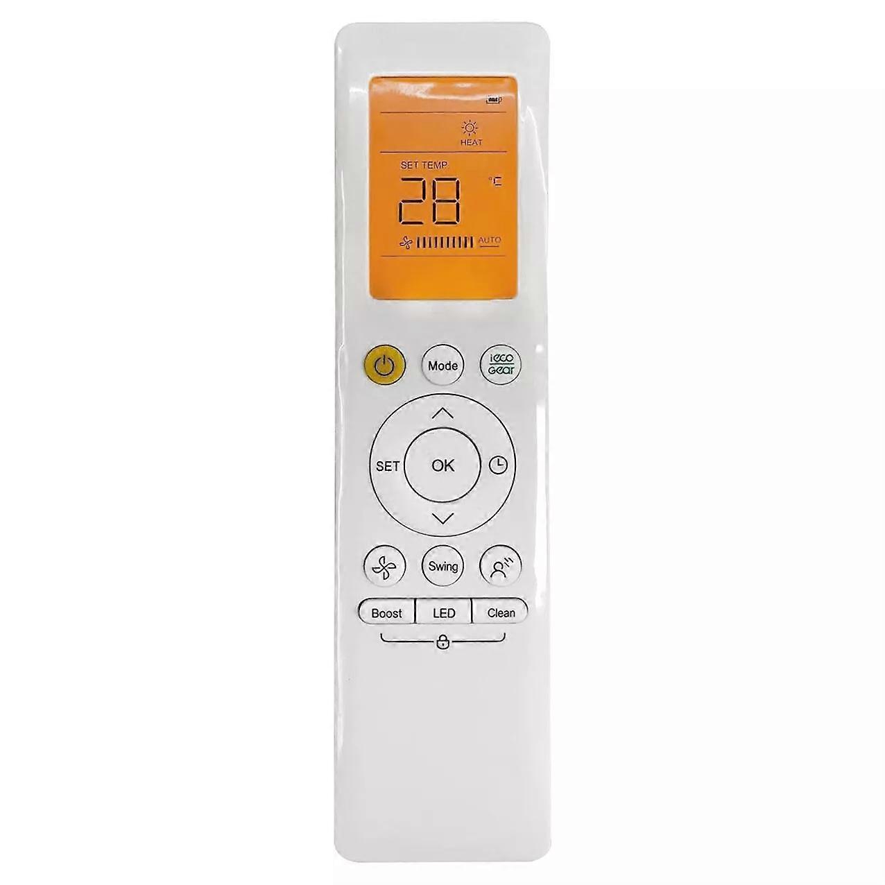 New RG10A(B2S)/BGEF For Midea LED AC A/C Remote With Backlight RG10L1(2HS)/BGEF