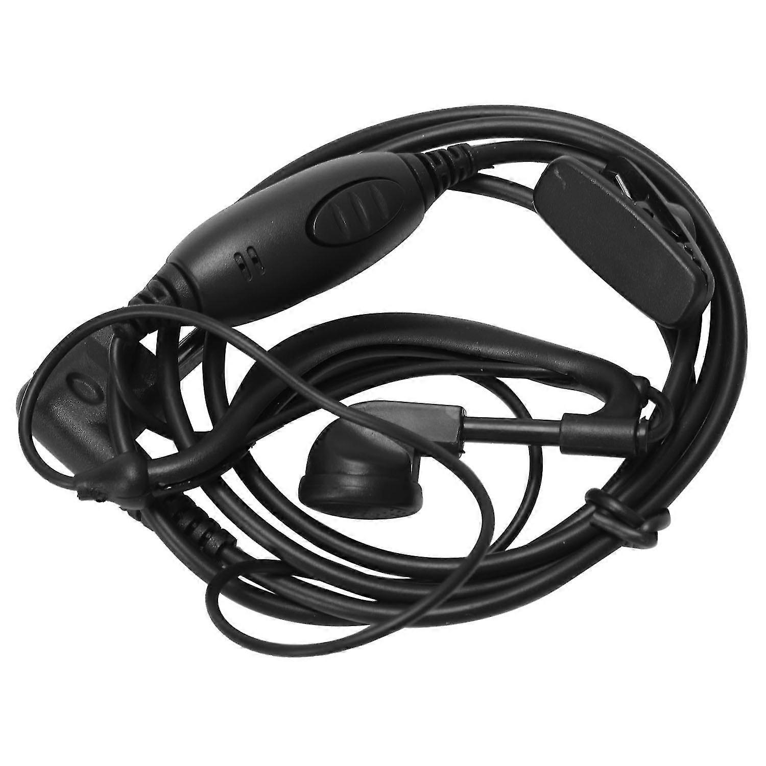 Two-way Radio Earpiece Headset With Ptt Miniphone For 2-pin Walkie Talkies Cls1110 Cp200 Cp185 Gp88