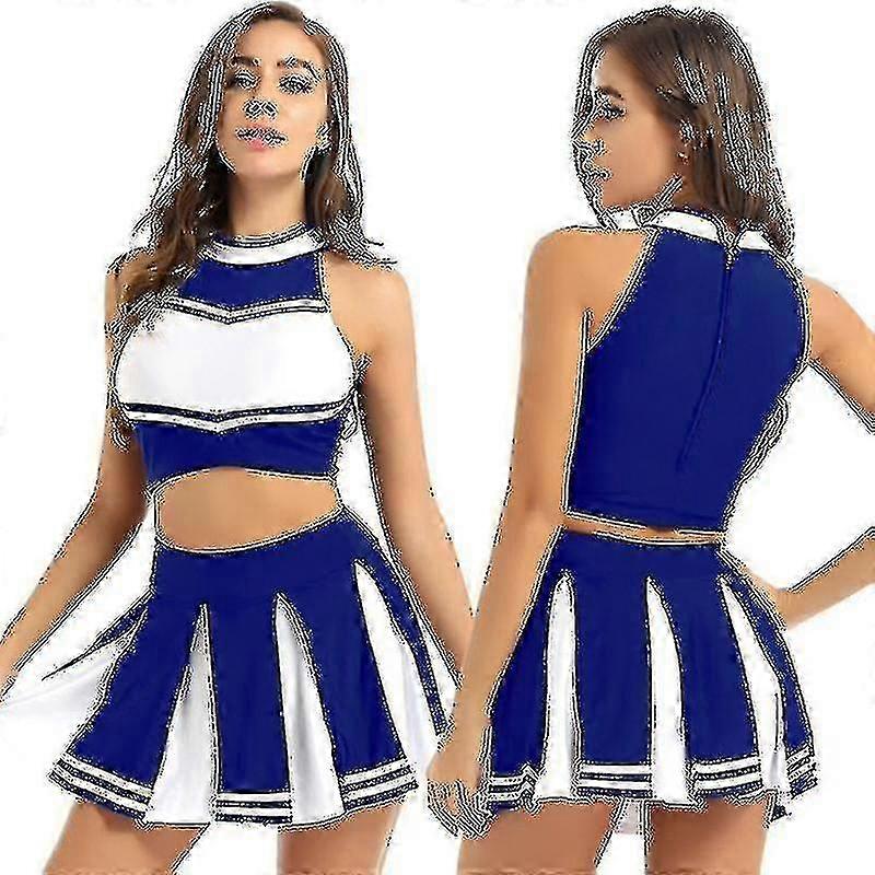 Γυναίκες Cheer Ηγέτης Κοστούμι Στολή Cheerleading Ενηλίκων Φόρεμα Στολή