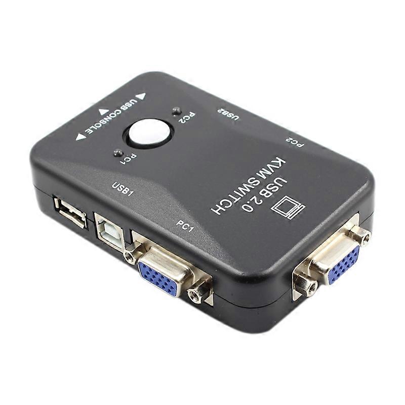 KVM Switch 2 Port VGA Switch USB 2.0 KVM Mouse Switcher Keyboard 1920X1080 Box Sharing Switch Vga S