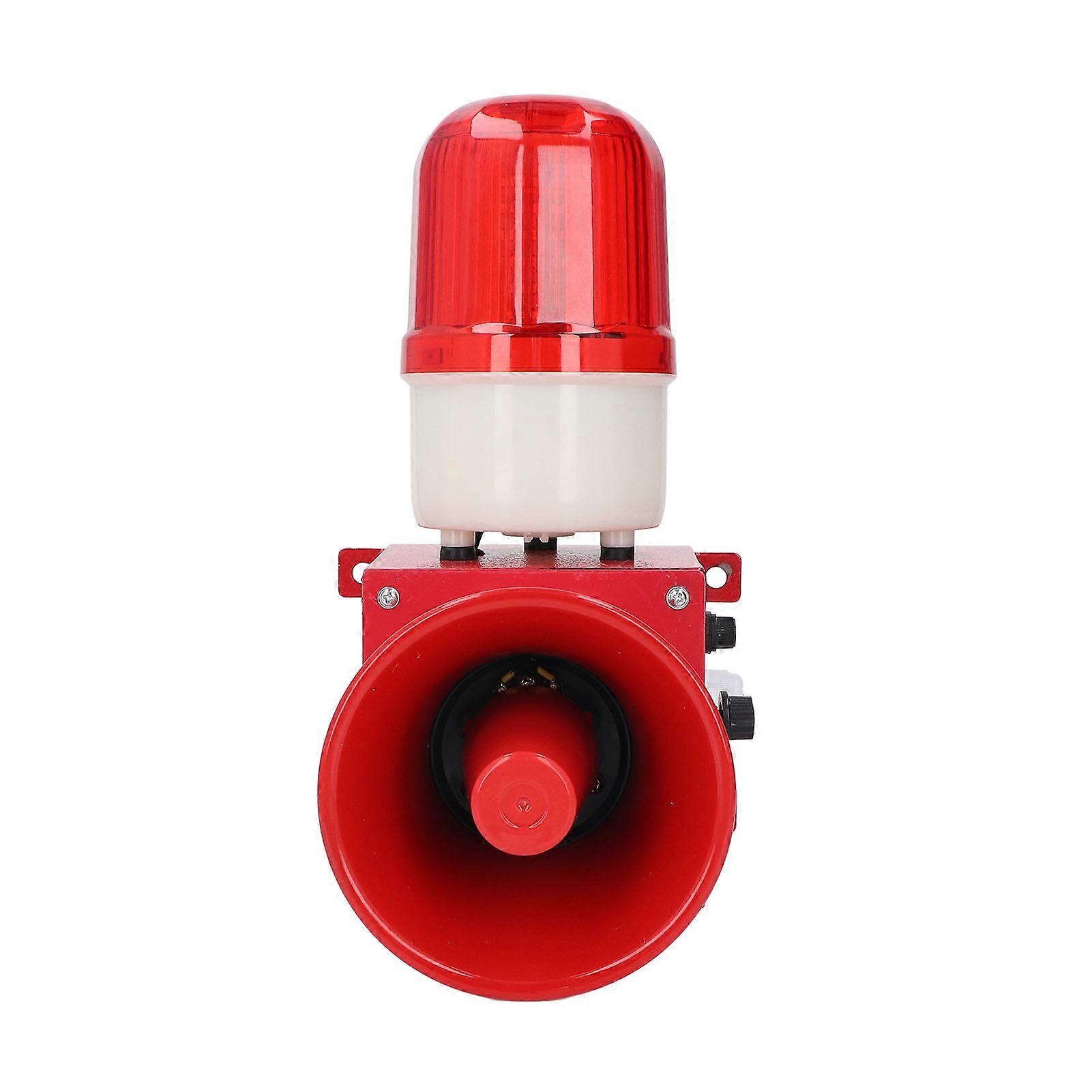 Sistema di allarme industriale 115db LED Sirena ad alta potenza Corno di allarme visivo acustico per sicurezza a parete DC24V