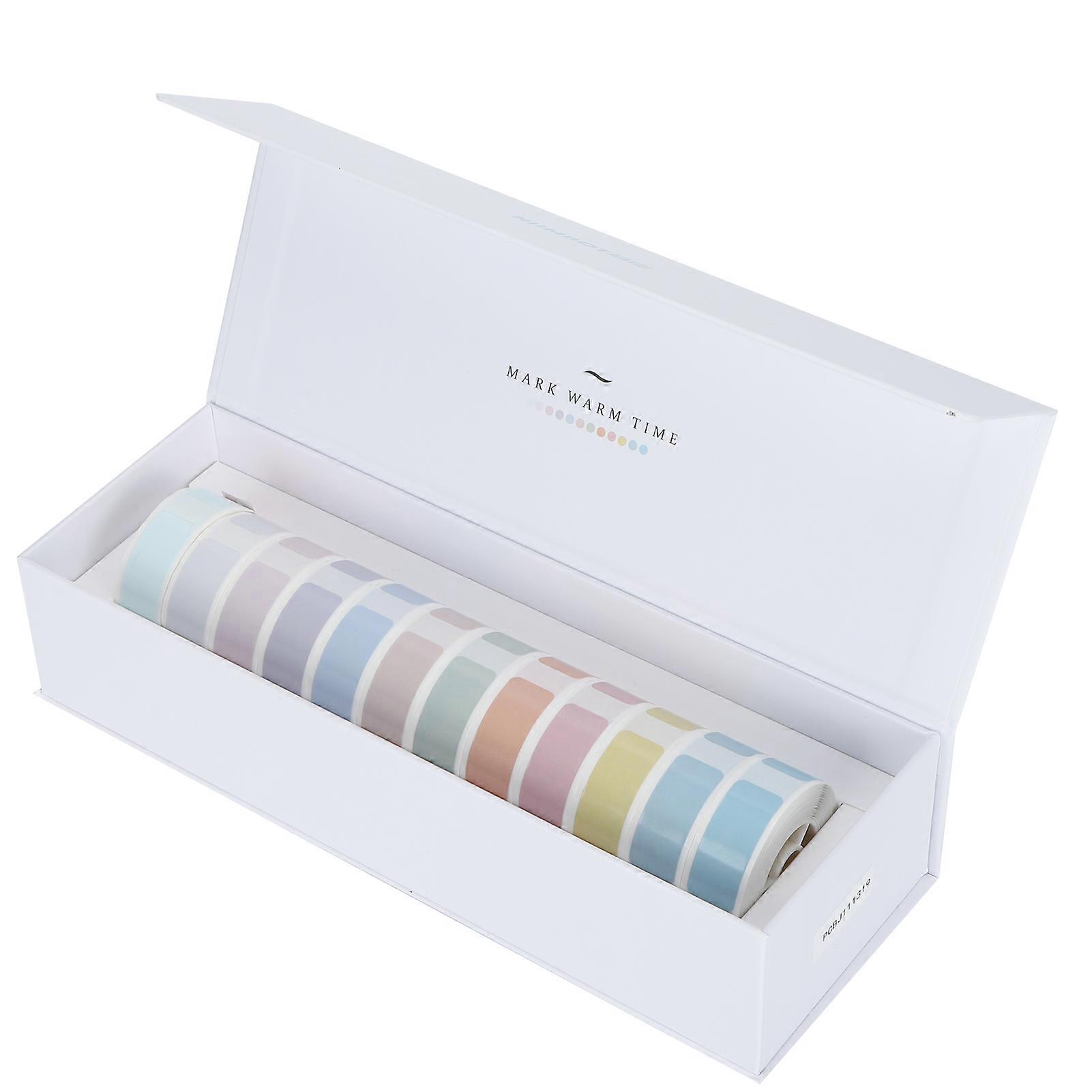 12Pcs Label Paper Adhesive Waterproof Thermal Stickers Coding Machine Price Printing MarkerSpring Kit