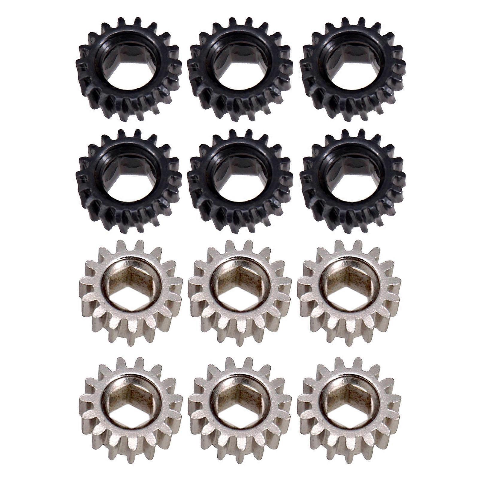6pcs Hexagonal Open Gear Tuners Tuning Pegs Machine Heads Mount Hex Hole 1:18 or 1:15 Gears and Legs for Guitar Instruments