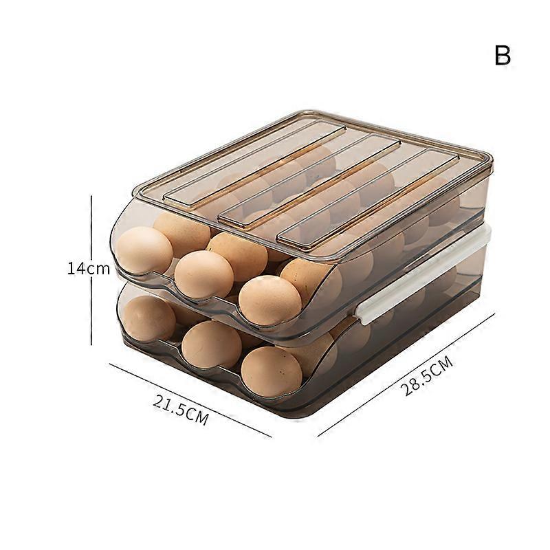 Egg Storage Box Drawer Type Convenience Egg Storage Rack Organizer Display Holder Basket For Kitchen