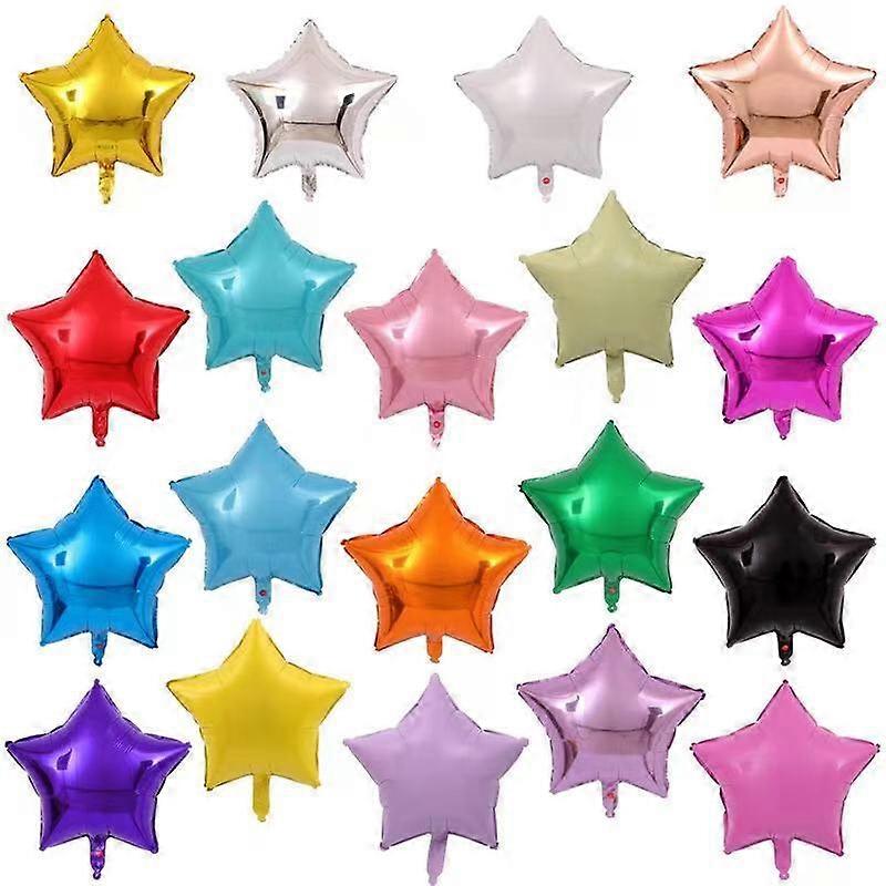 Balão circular coração-dado forma do filme de alumínio do pentagrama de 18 polegadas, forma monocromática do balão da folha de alumínio da placa clara