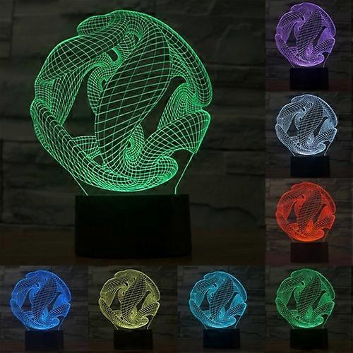 Abstract Style 3D Touch Switch Control LED Light