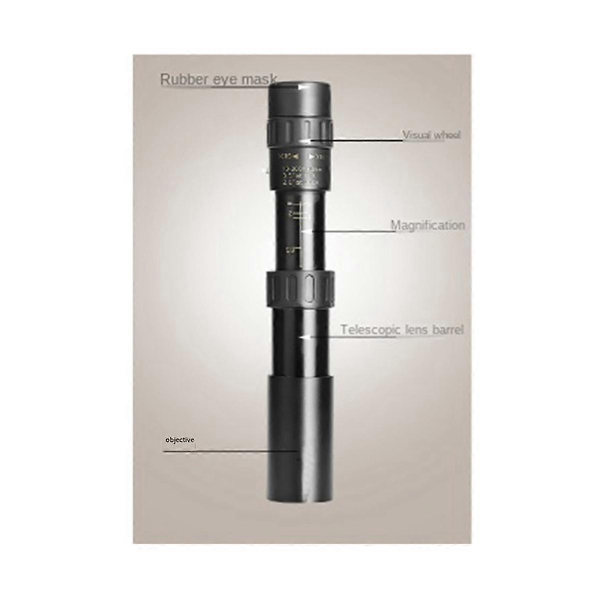 10-300X40 Zoom Metal High-Definition Monocular Binoculars Long-Distance Portable Travel Binoculars