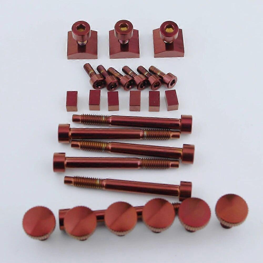 1 Set Red Titanium Alloy FR Screw Set