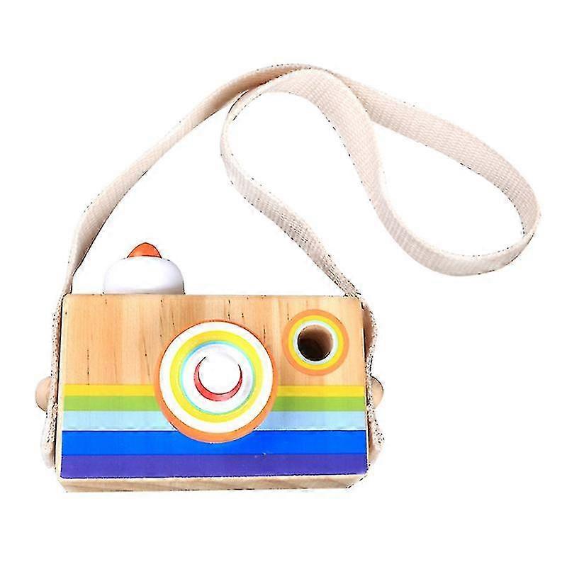 1pc Kids Hanging Cartoon Slr Camera Kaleidoscope Multi-prism Amazing Toy Magical Observation Toy Educational Toy