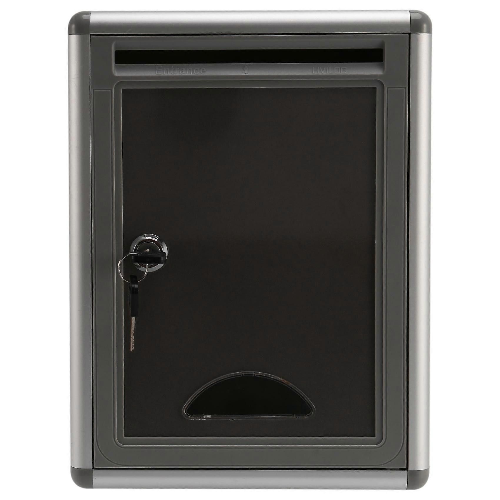 Aluminum Alloy Lockable Secure Mail Letter Post Box Mailbox Post Box