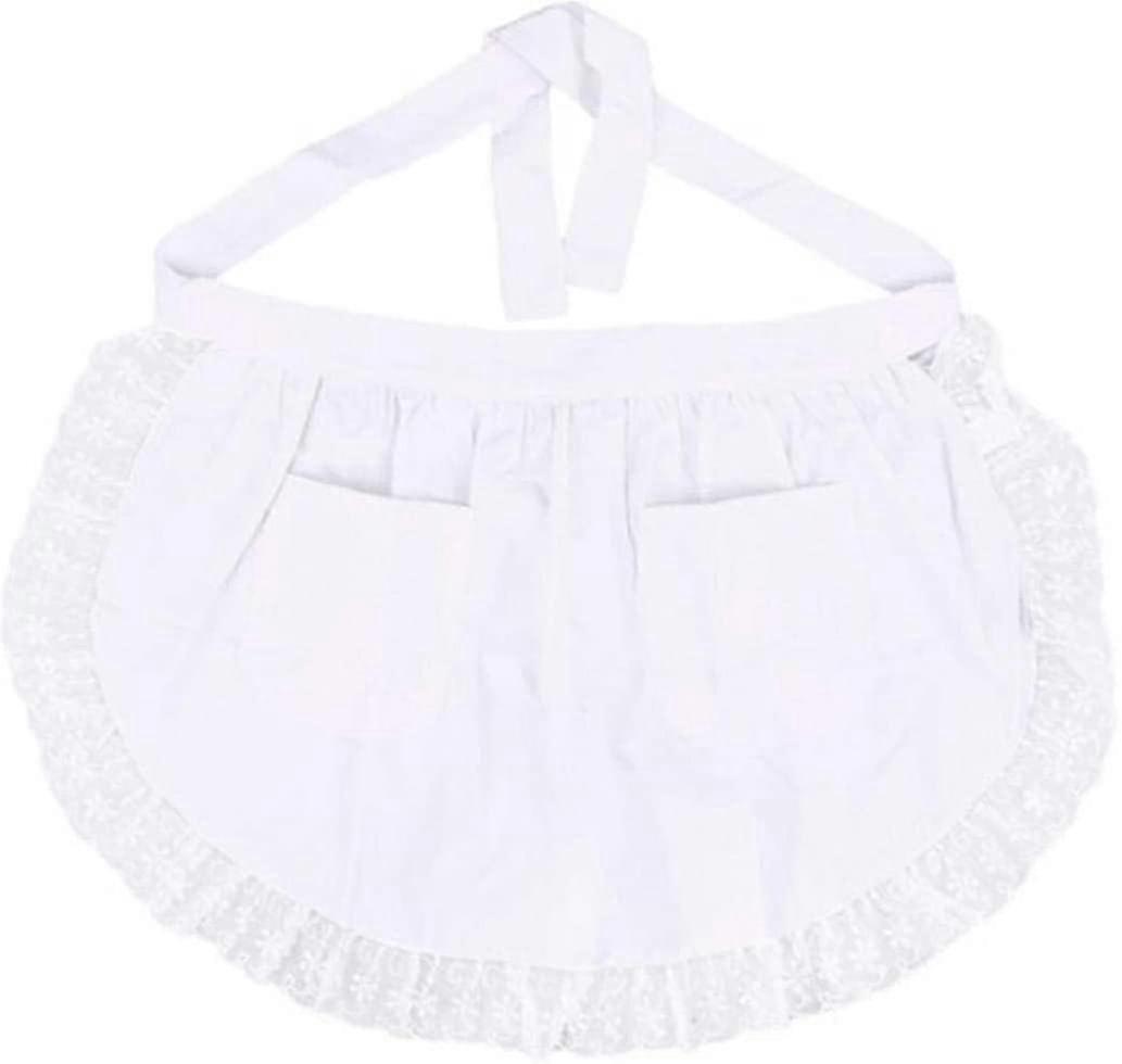 Blonder Forkle Halv Forkle Servitør Midje Forkle Hvit Matlaging Forklær