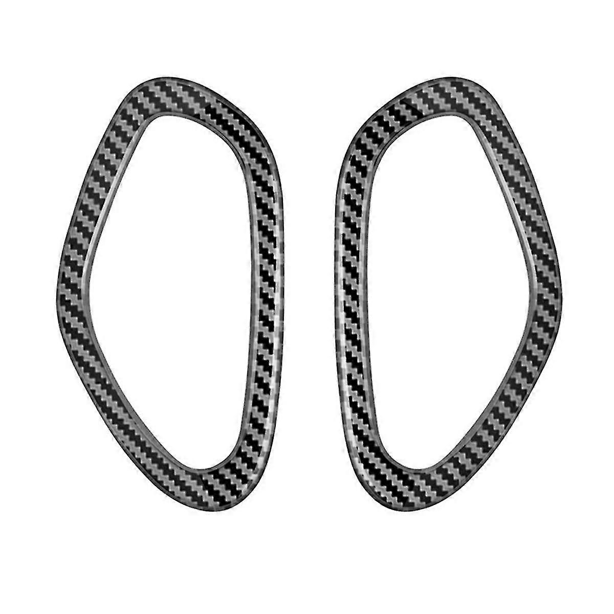 For ALPHARD/VELLFIRE 40 Series 2023+ Car Front Seat Rear Hook Button Trim Frame Carbon Fiber Pattern