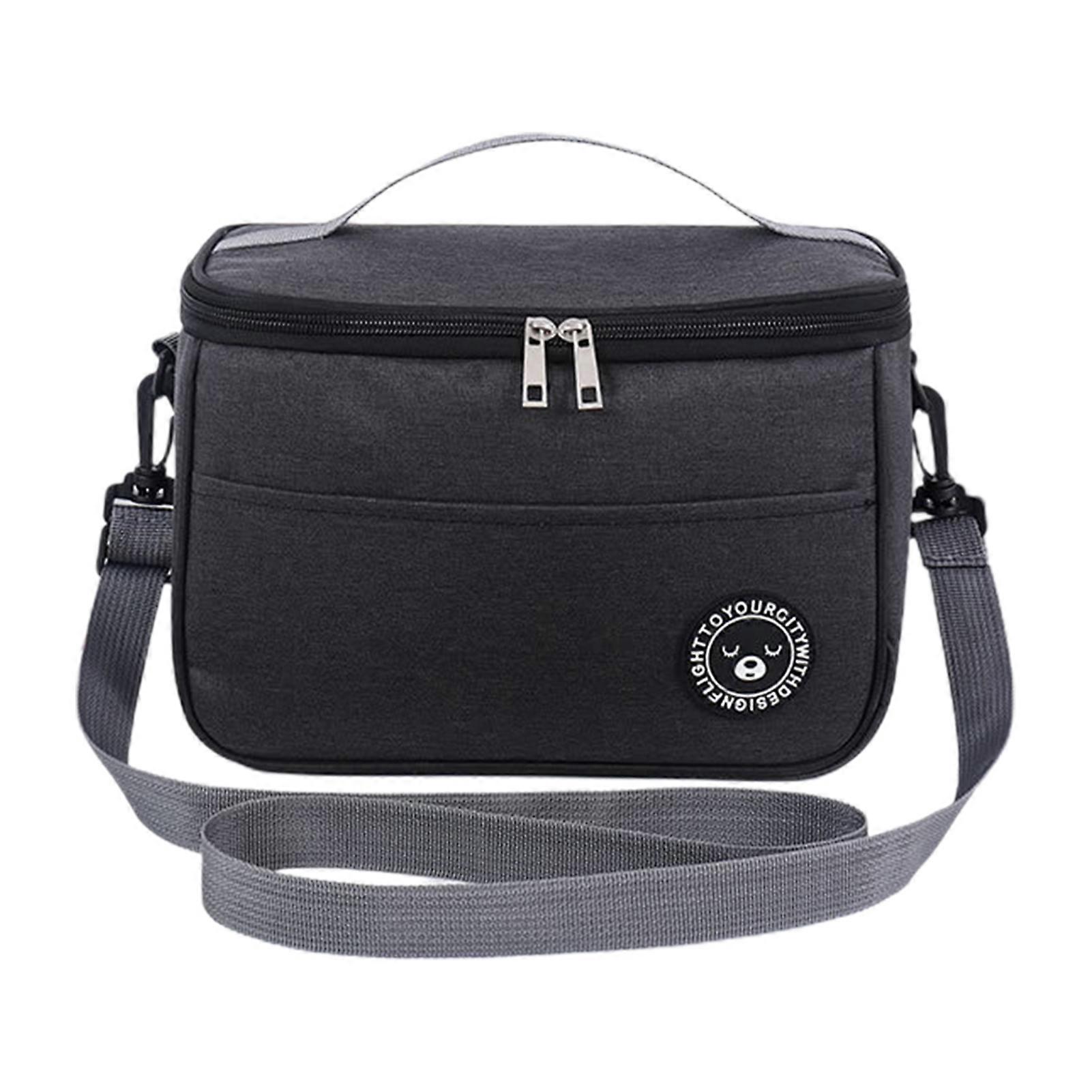 Bento Bag Waterproof Easy to Carry Oxford Cloth Wide Opening Thermal Lunch Bag Picnic Accessories KAESI
