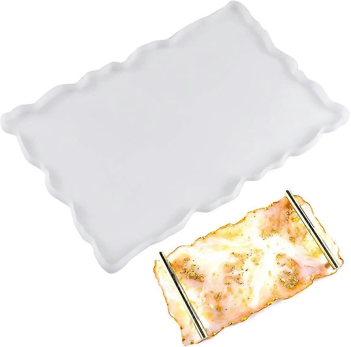 Silicone Resin Molds, Coasters Mold, Fruit Tray Molding, Rectangle Epoxy