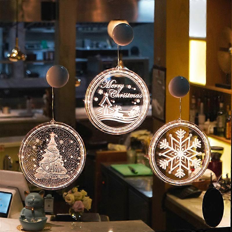 Pcs Christmas Window Light Decorative Lamp