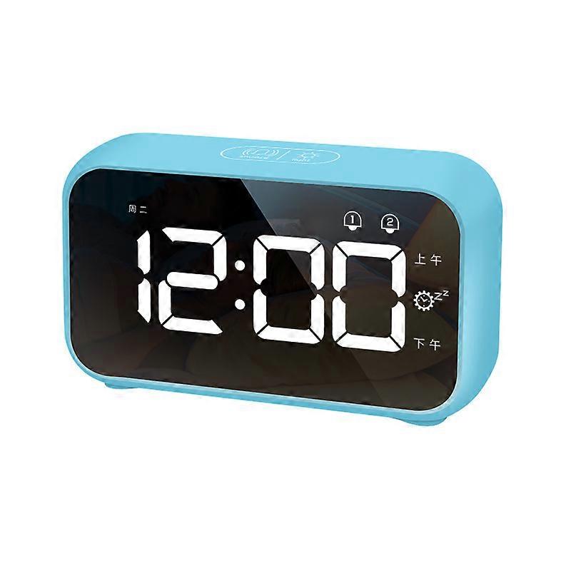 LED Digital Alarm Clock with Snooze Function, 2 Alarms, 12/24H US