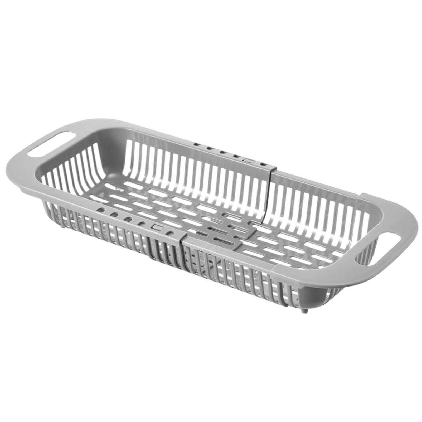 Retractable Drain Basket Over-the-sink Multifunction Food Grade Extendable Fruit Vegetable Washing Drainer Colander Strainer Bowl Tableware Container
