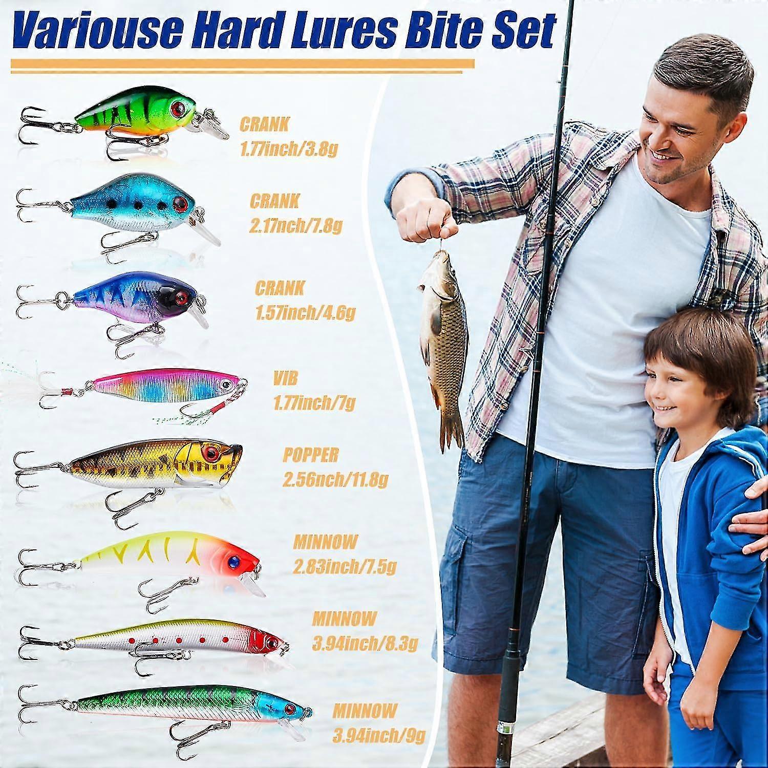 Fishing Advent Calendar 2023 fishing Lures Set 24 Days Fish Bait