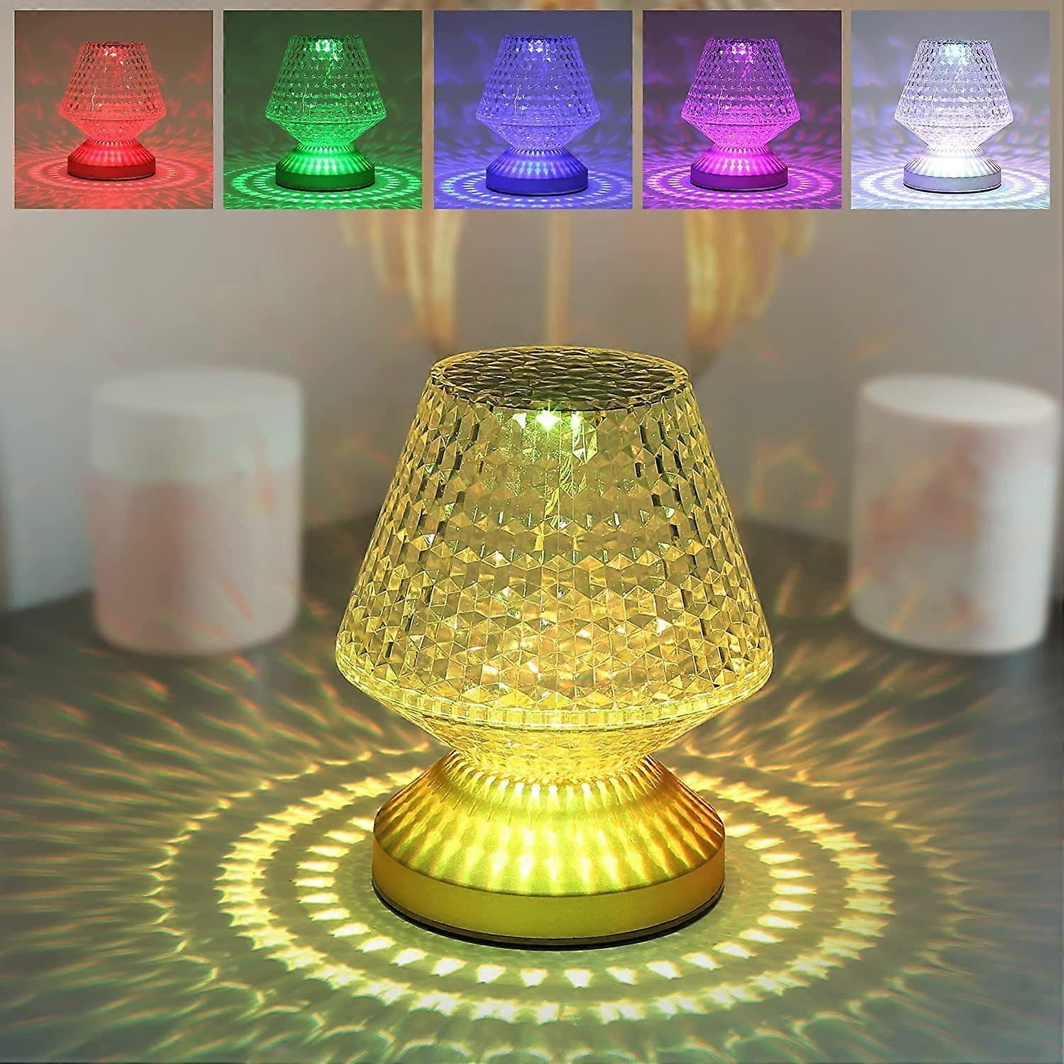Table lamp wireless table lamp crystal lamp RGB, touch, dimmable