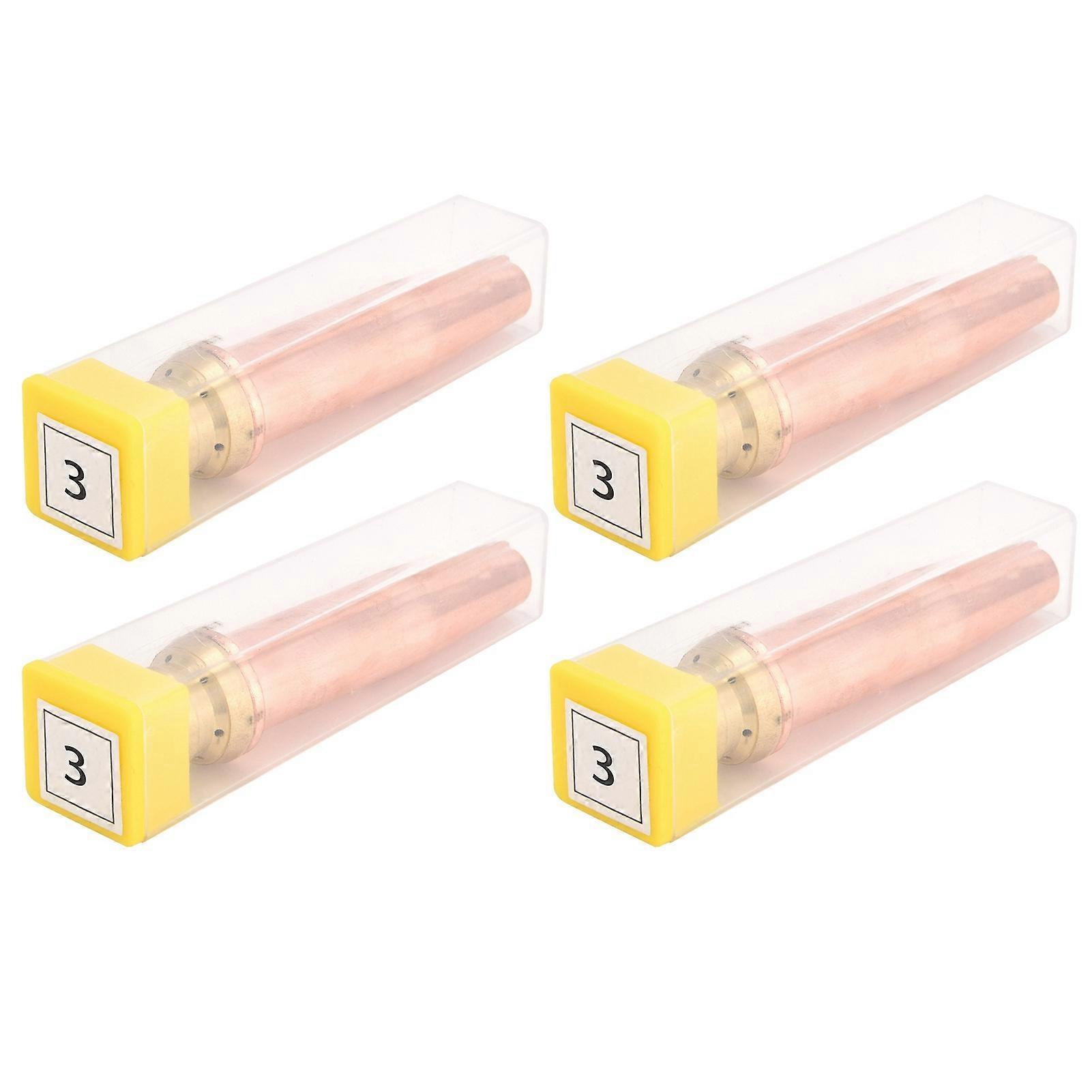4Pcs Propane Cutting Torch Tips High Temperature Resistance Fast Cutting Isobaric Cutting Nozzle3#