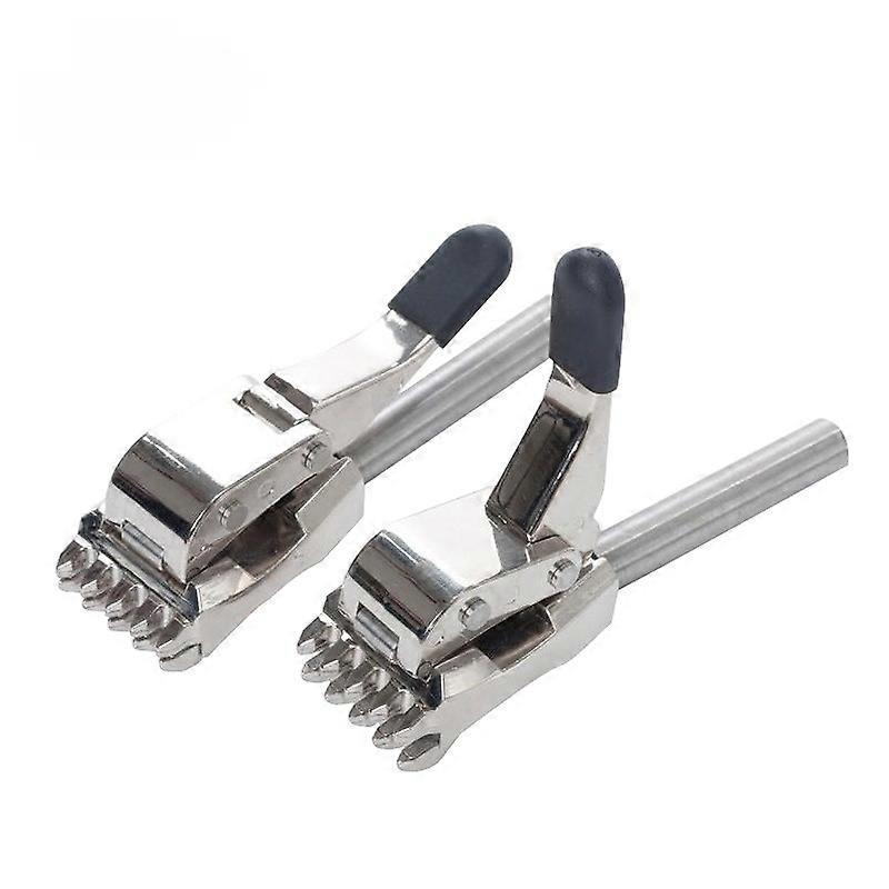 Badminton Racket Stringing Clamp, Tennis Racket Stringing Tool Rotating Net Feather Line 5 Teeth Clamp