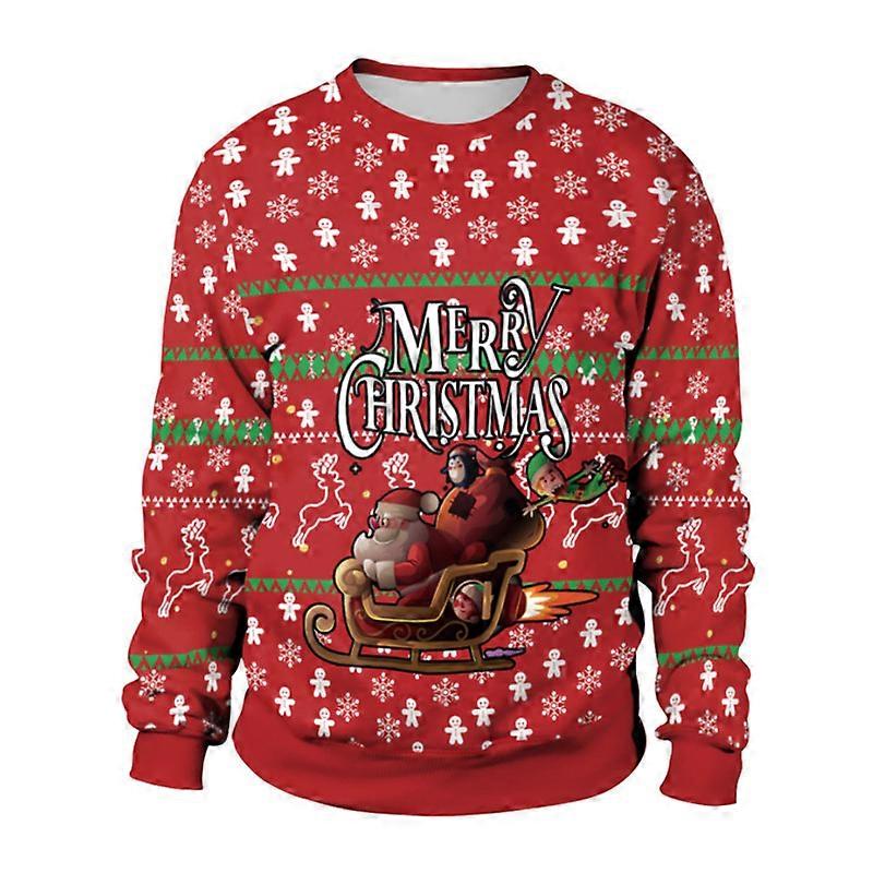 Femmes Hommes Moche Pulls de Noël Drôle Pull à manches longues
