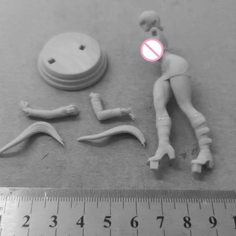 Resin Figure Mysterious and Elegant Girl 1/24 Scale 75mm Assemble Model Kit Unassembled and Unpainted Diorama Toys