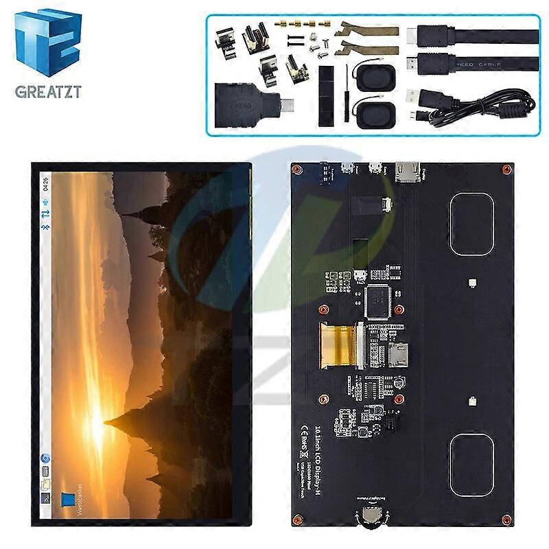 10.1 Inch HDMI-compatible LCD Display Module 10.1" Capacitive Touch Screen 1024X600 IPS HD Viewing For Raspberry Pi B 3B+/4B