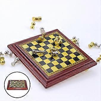 Miniature Chess Set Mini International Chess Model Include