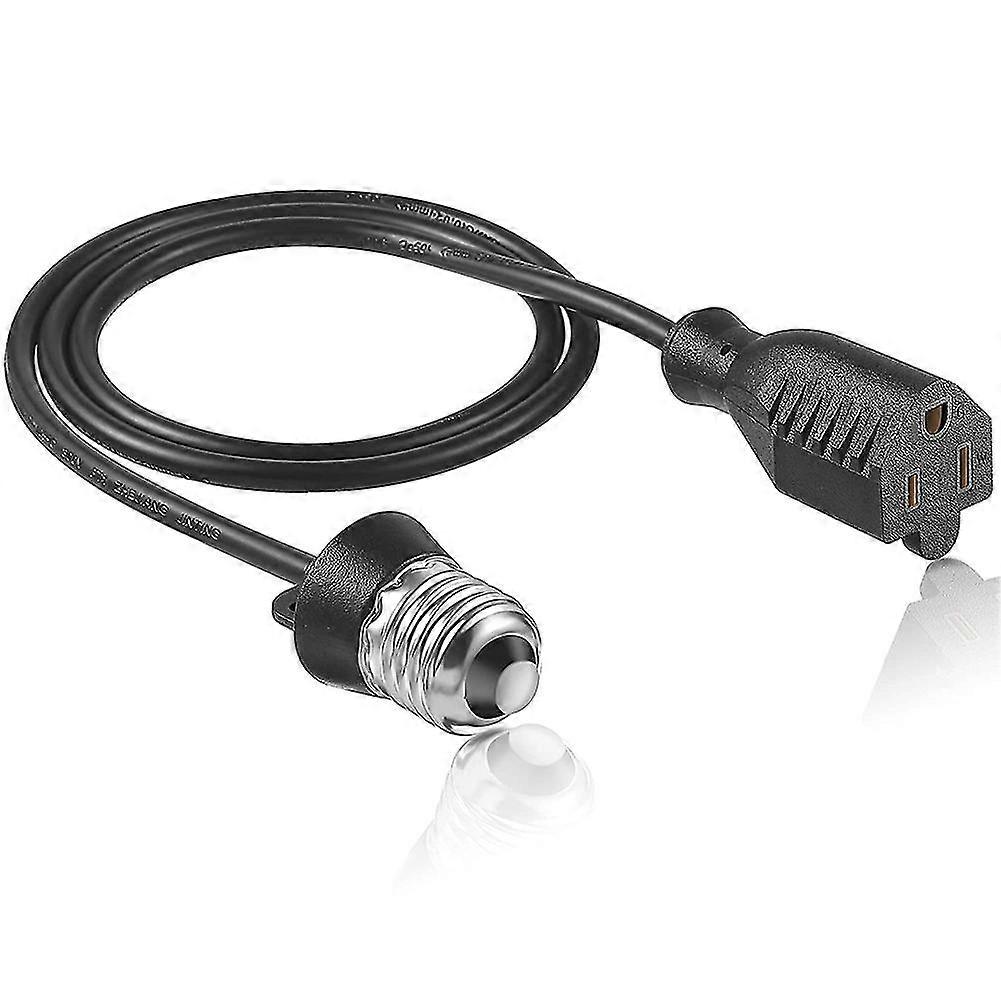 5 Pack Light Bulb Outlet Socket Adapter, E26/e27 Light Socket To Plug Adapter Convert 3 2 Cord,for