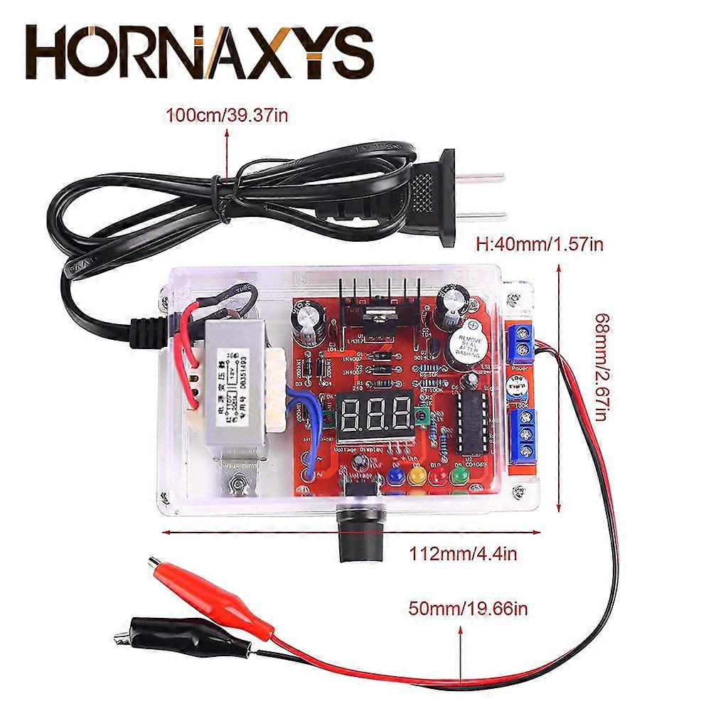 LM317 Adjustable Regulated Voltage DIY Kit Welded 220V to 1.25V-12.5V Step-down Power Supply Module PCB Board Electronic kits