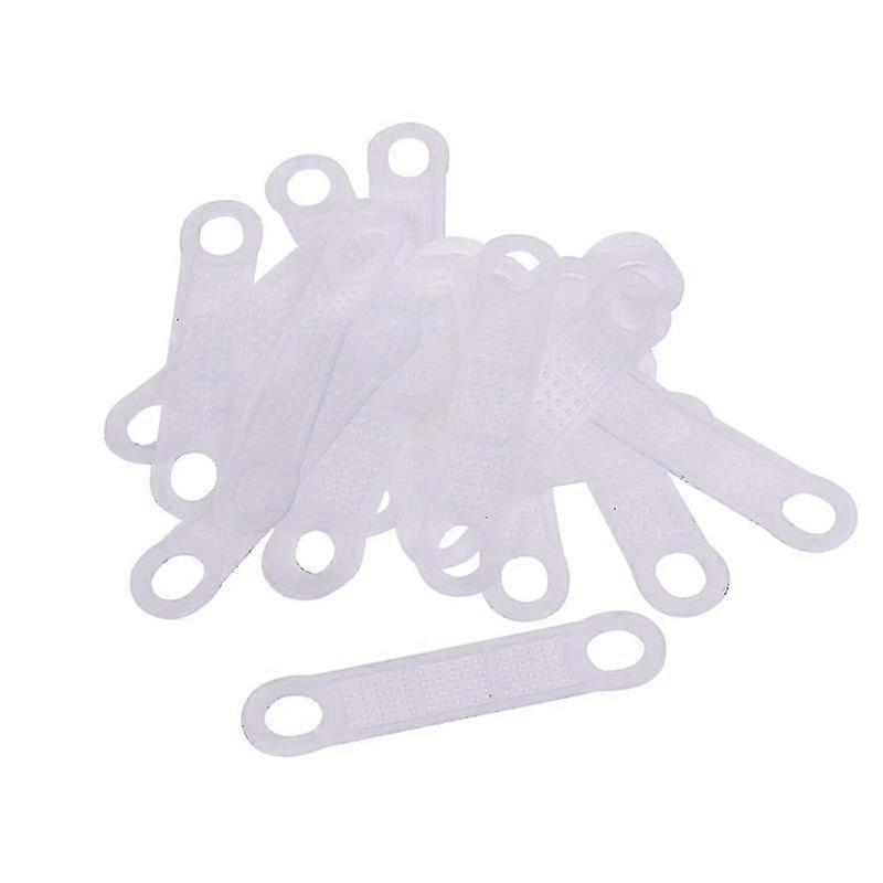 100 Pcs Clear Non-slip Rubber Clothes Hanger Grips Clothing Hanger Strips