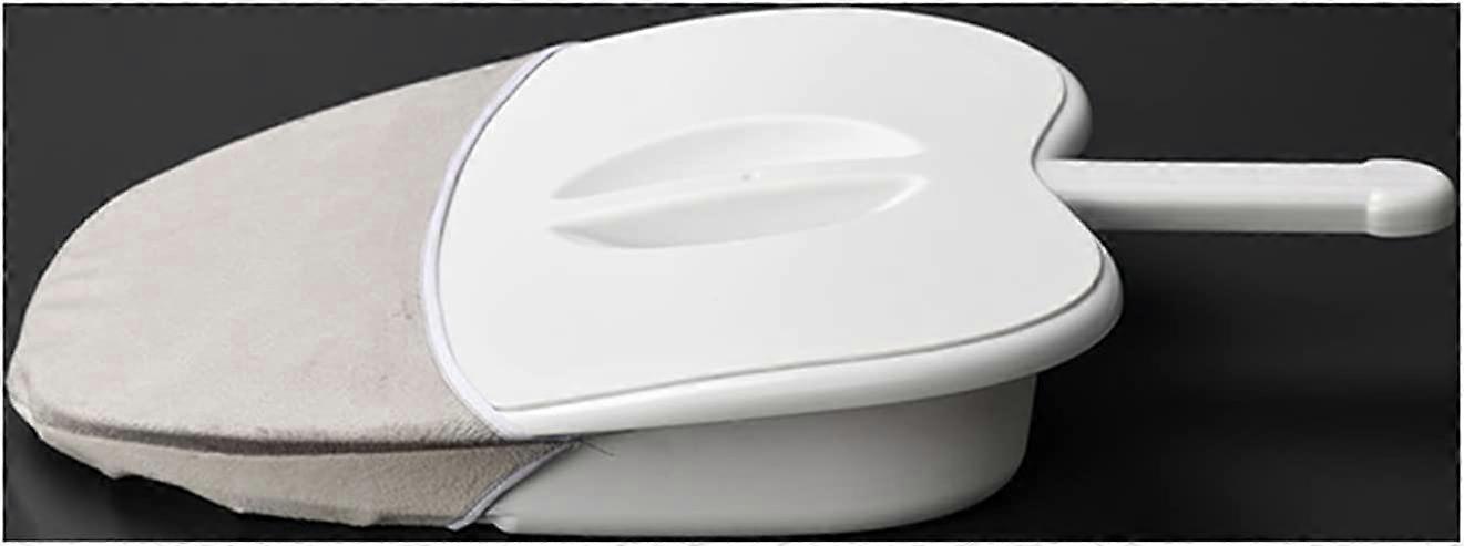 Bedpan Adult Slipper Bed Pan with Lid Performance Health for Personal Home Use And Nursing Care Use,White