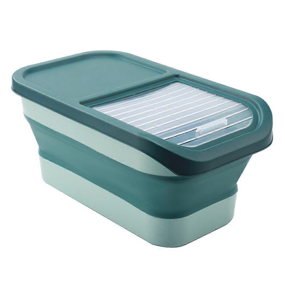 Capacity Foldable Rice Bucket Kitchen Home Insect-proof Grains Storage Box Cereals Organizer Conta