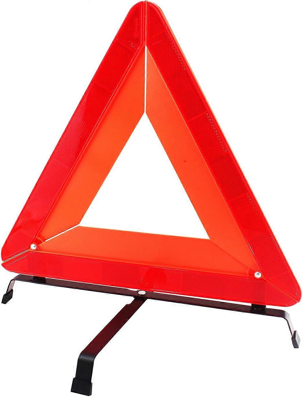 Red Car Emergency Reflective TriangleFoldable Triangle Warning Sign for Cars