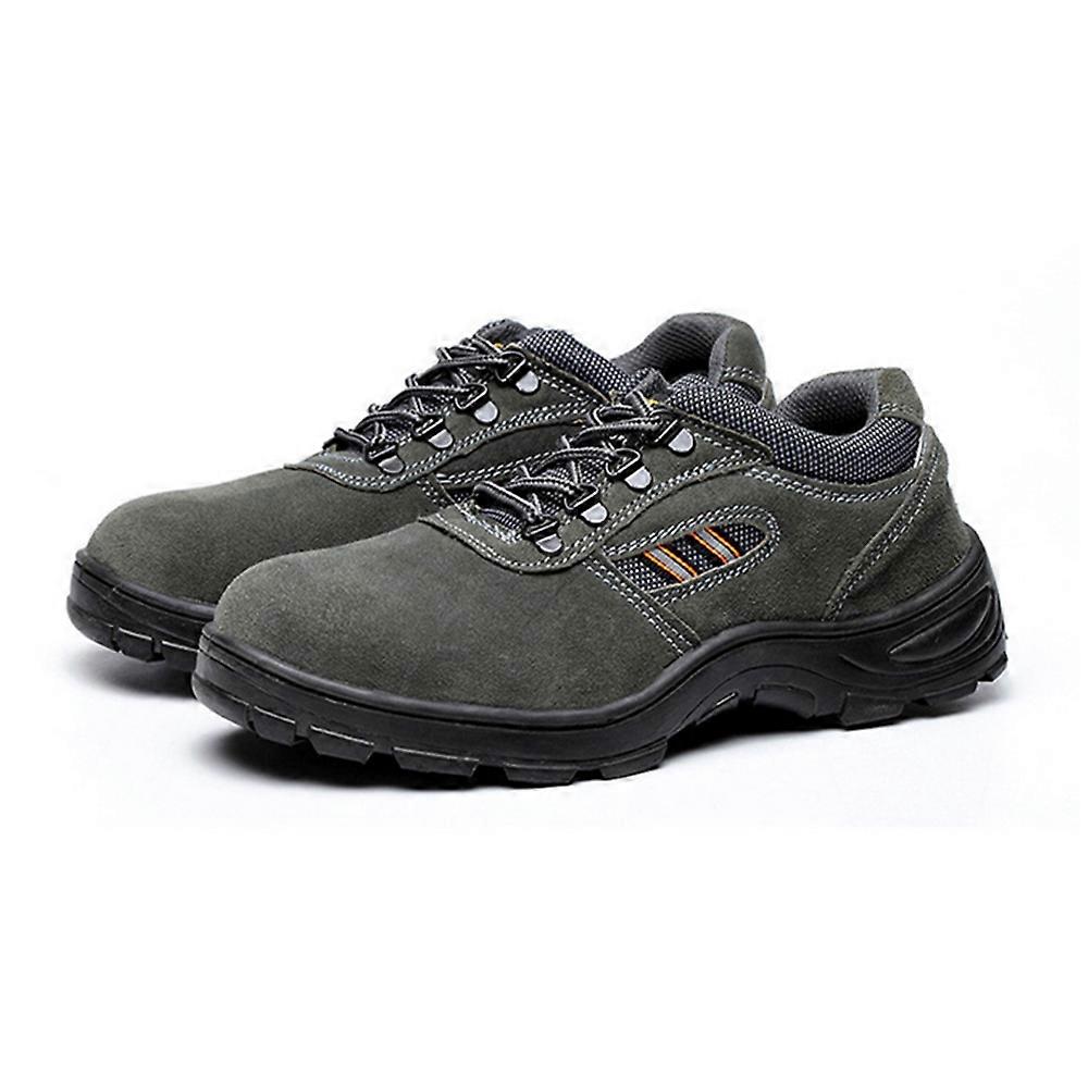 Nubuck الجلود أحذية السلامة سلامة سحق واقية من الاختراق مقاومة 026
