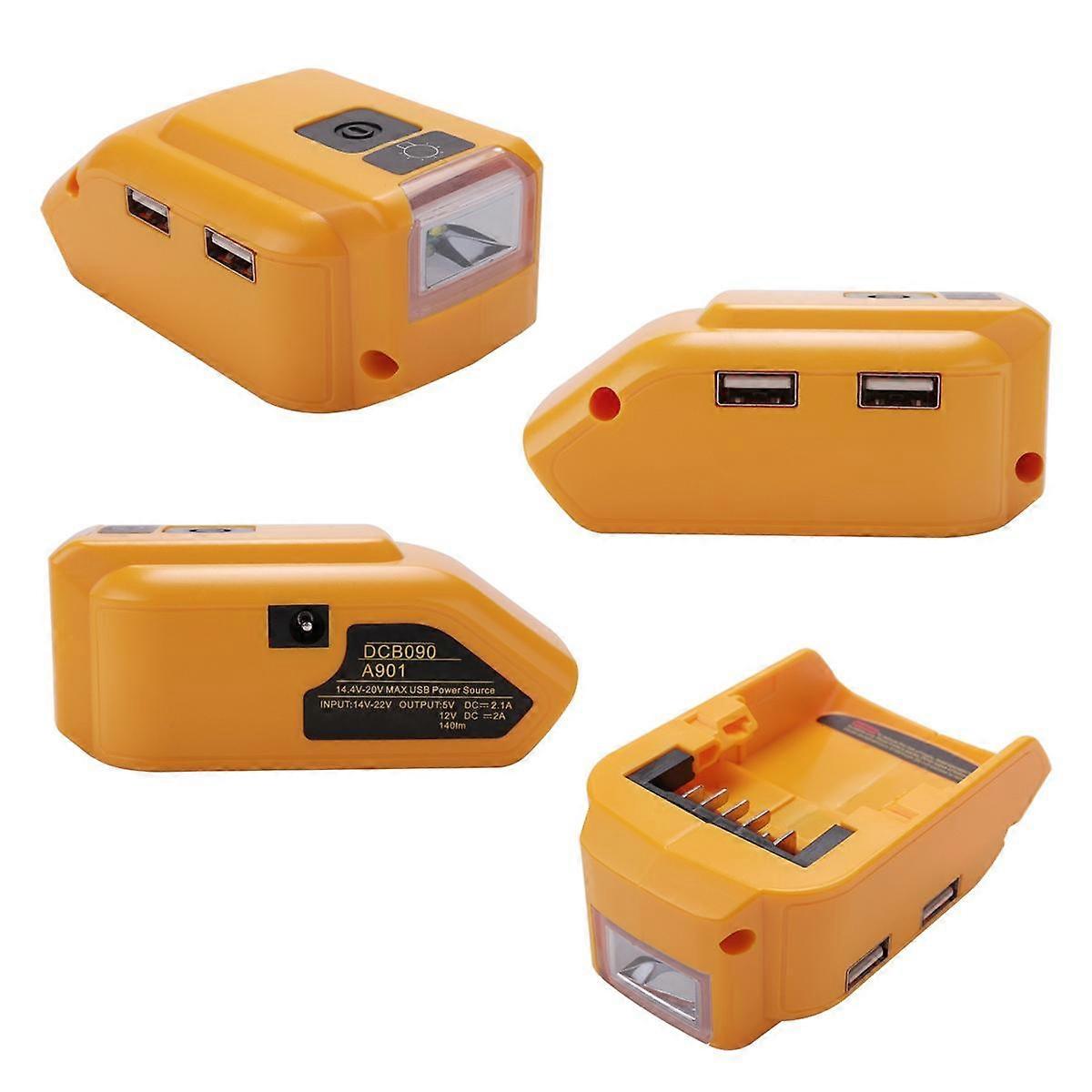 DCB090 Battery Adapter DCB090 Power Source Charger Converter for 18V 20V Max Lithium Battery with D