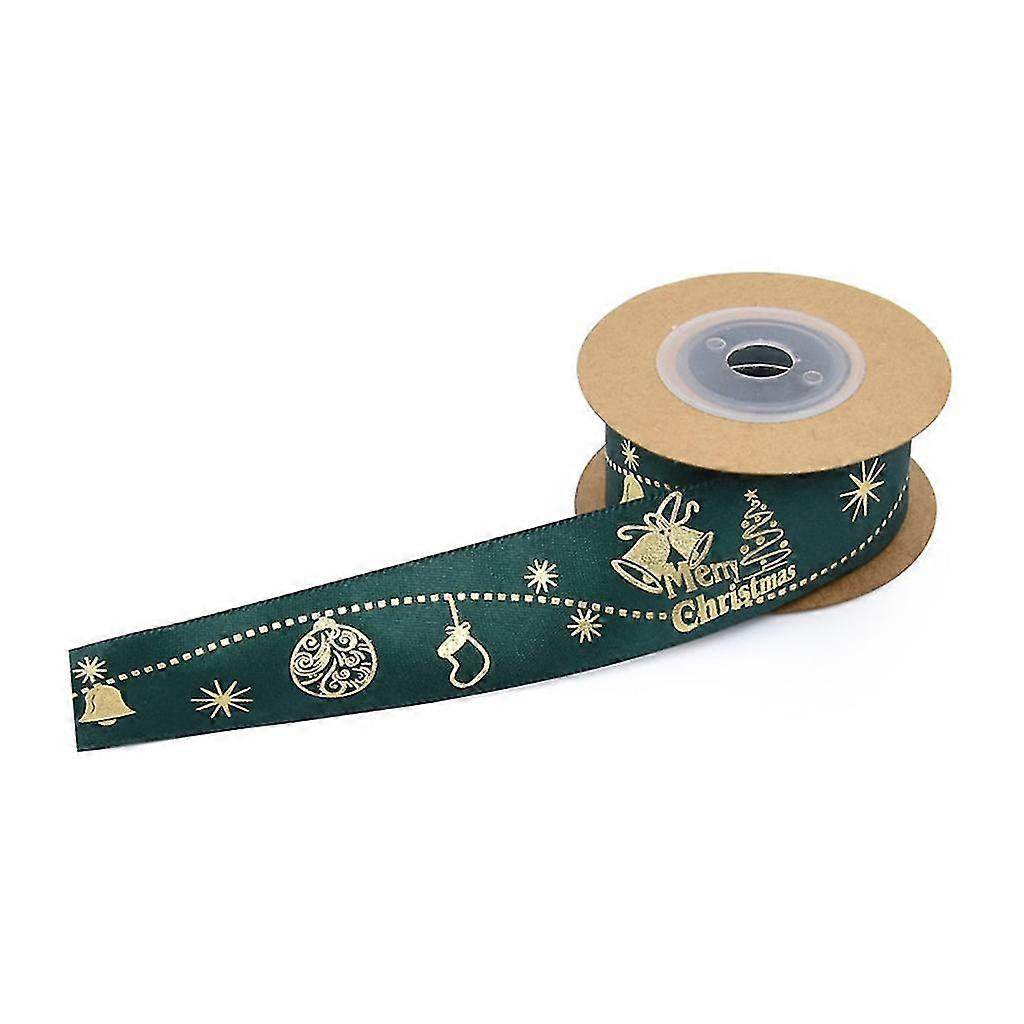 Christmas Ribbon Bronzing Snowflake Snowman Ribbons For Gift Wrapping Webbing