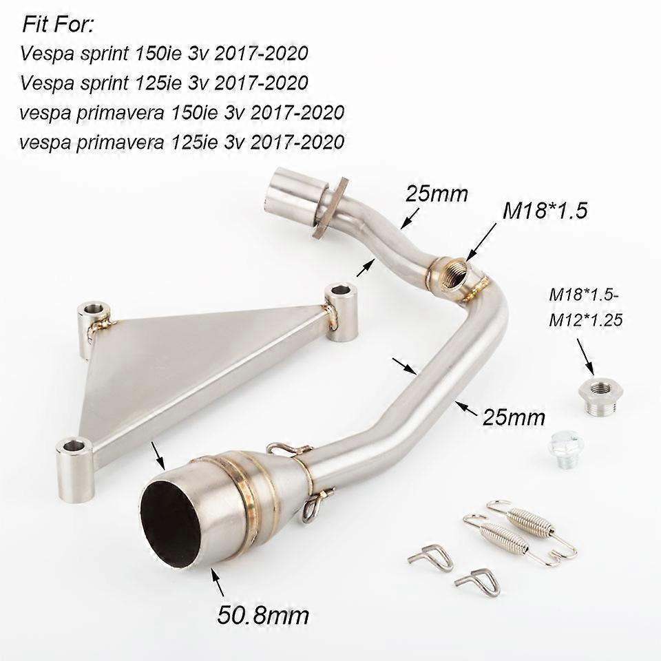 Slip On Για Vespa Sprint 150 Vespa Primavera 150 iGet Μοτοσικλέτα Εξάτμιση Εξάτμισης Sprint 150 iGet 2016-2020 Σωλήνας Εξάτμισης