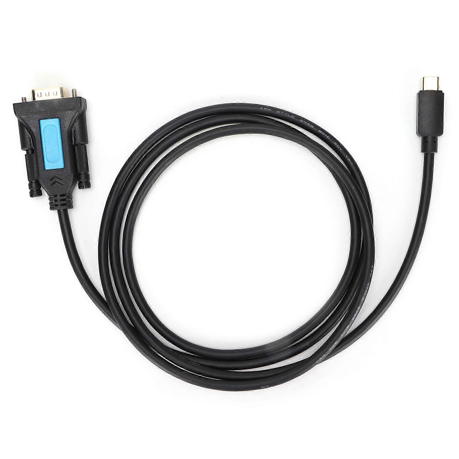USB to RS232 Adapter TypeC to DB9 Converter Serial Cable for Scanner PC Modem Printer