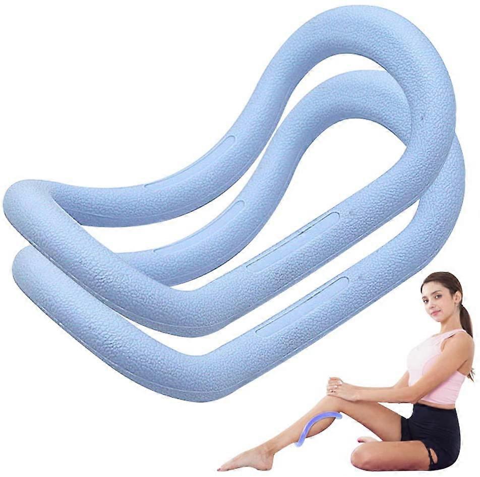Set of 2 Yoga Ring Adjustable Soft Pilates Circle for Shoulder Arm Leg