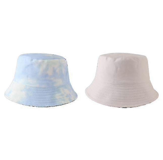 Doppelseitiger Eimerhut für Kinder mit Krawattenfarbe